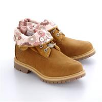 Timberland女款小麥黃正絨面皮革翻領靴A1N8U231