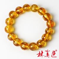 招財六字箴言琉璃圓珠手鍊(大) 林真邑