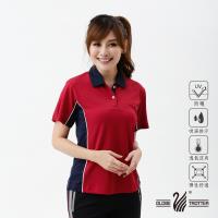 遊遍天下 MIT台灣製吸濕排汗抗UV涼爽機能POLO衫S021紅色