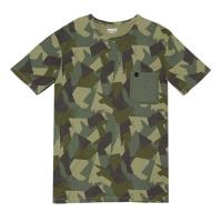 Timberland男款鴨綠色短袖KennebecRiver迷彩印花T恤A1M1UL11