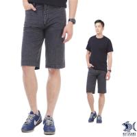 【NST Jeans】冷灰鋼鐵男子 格紋復刻泡泡布 休閒短褲(中腰) 390(9427)