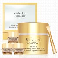 ESTEE LAUDER雅詩蘭黛 白金級絕世煉金花秘豐潤乳霜50ml(贈無敵眼霜5mlx3)