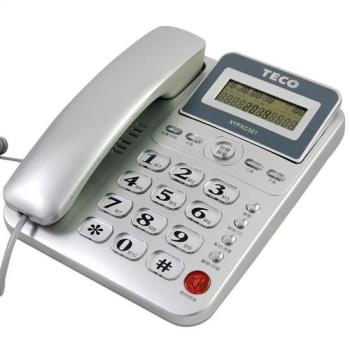 TECO東元來電顯示有線電話機 XYFXC301 (2色)