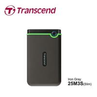 Transcend 創見 StoreJet 25 M3S 1TB USB3.1 2.5吋 行動硬碟-(鐵灰)