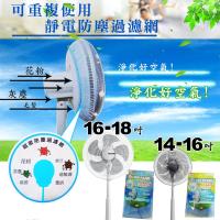 金德恩 台灣製 風扇靜電防塵過濾網 專利製造加送 歡樂杯一個