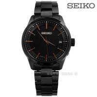 SEIKO 精工★贈皮錶帶 / 7B24-0BR0K.SPP003J1 /Spirit 太陽能電波 藍寶石水晶 防水100M 不鏽鋼手錶 鍍黑39mm