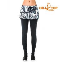 【hilltop山頂鳥】女款吸濕排汗抗UV彈性長褲S07FF8-深藍