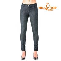 【hilltop山頂鳥】女款吸濕排汗彈性牛仔褲S07FF7-黑