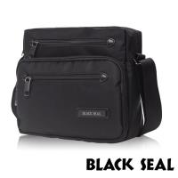 BLACK SEAL 經典休旅系列 橫式斜背/側背包(經典黑 BS83493)