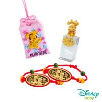 Disney迪士尼系列金飾 彌月金飾御守/印章套組木盒-聰明美妮款-美妮造型印章 0.23錢