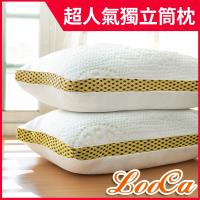 LooCa 時尚版-透氣超釋壓獨立筒枕2入(共3色) -東森森森618特談