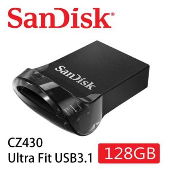 SanDisk 128G 隨身碟 130MB/s CZ430 Ultra Fit USB3.1隨身碟 公司貨