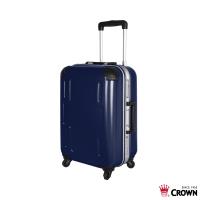 Traveler Station-CROWN 皇冠 十字造型 鋁框 登機箱 旅行箱 行李箱 19吋(新暗藍)