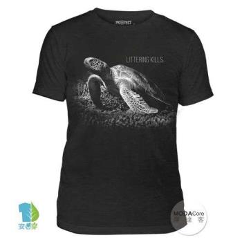 摩達客 (預購) 美國進口The Mountain 拯救海龜 中性短袖紀念T恤 柔軟舒適高級混紡