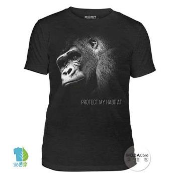 摩達客 (預購) 美國進口The Mountain 保護猩猩 中性短袖紀念T恤 柔軟舒適高級混紡