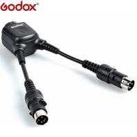 Godox神牛Y字型PB電瓶連接線外接電池瓶閃燈連接線DB-02(1燈2電瓶插座)