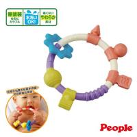 【日本People】環狀手搖鈴咬舔玩具