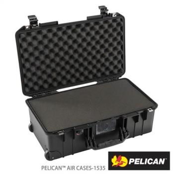美國 PELICAN 1535 Air 輪座拉桿超輕氣密箱-含泡棉(黑)