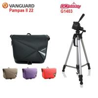 VANGUARD Pampas II 彭巴二代 22 攝影側背包+Gosteady G1403腳架特惠組