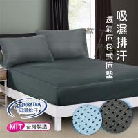 CERES 席瑞絲 吸濕排汗專利 3D透氣 雙人加大 床包組3件套(兩色)-型(網)