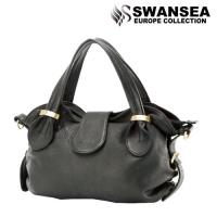 swansea emmas系列風華貴婦牛皮包-高貴黑
