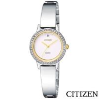 CITIZEN星辰 璀璨絕美名媛氣質石英女錶-白色/23mm(EJ6134-50A)