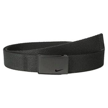 【Nike】2018金屬扣標誌棉軟織帶黑色皮帶(預購)