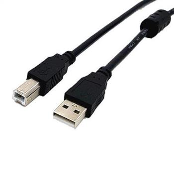 USB2.0 黑色印表機傳輸線 3米公對公