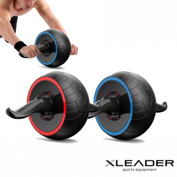 Leader X 自動回彈 耐磨迴力健腹輪 健腹器 滾輪  2色任選