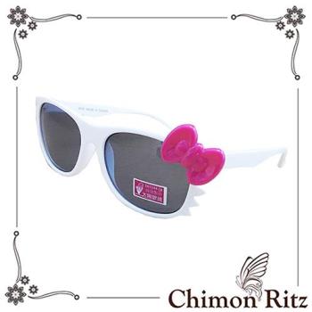 【Chimon Ritz】帥氣貓兒童太陽眼鏡/墨鏡-白