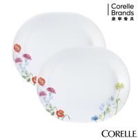 CORELLE康寧 花漾彩繪2件式腰子盤組(B03)