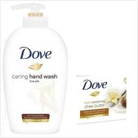 德國DOVE乳霜潔膚香皂-4款(135g*12)+絲柔配方洗手乳(250ml)*3