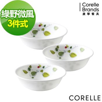CORELLE康寧 綠野微風3件式500ml湯碗組(C04)