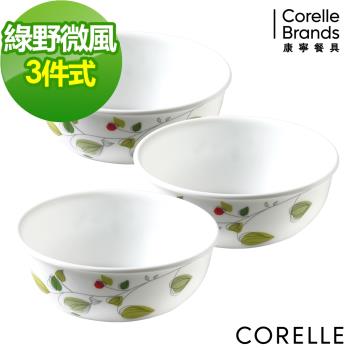 CORELLE康寧 綠野微風3件式韓式湯碗組(C03)