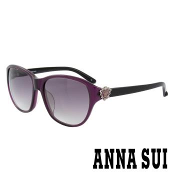 Anna Sui 日本安娜蘇香氛花園皇室貴族風品牌徽章太陽眼鏡(紫) - AS881E731