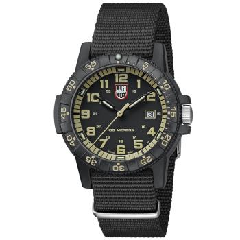 LUMINOX 雷明時SEA TURTLE 0320海龜系列腕錶-卡其/44mm A0333