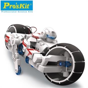 台灣製Proskit寶工科學玩具鹽水燃料電池動力巡戈重型機車GE-753(鹽與鎂的氧化還原反應/毛隙現象;不倒翁設計)