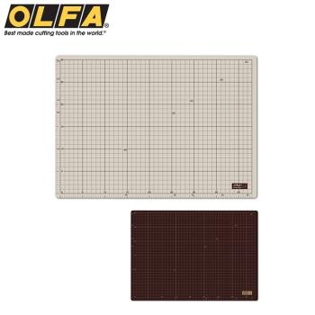 日本OLFA雙面切割墊CM-A3裁切墊即135B桌墊(灰褐+咖啡色)工藝墊板美工墊子