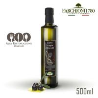 義大利法奇歐尼 美食家特級冷壓初榨橄欖油500ml x1瓶-黑圓瓶