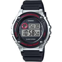 CASIO 競速電小子休閒數字錶(黑x銀)_W-216H-1C