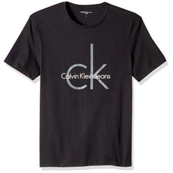Calvin Klein 2018男品味CK標誌黑色圓領短袖ㄒ恤 