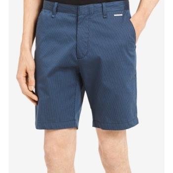 Calvin Klein 2018男時尚簡約彈力條紋中藍色短褲