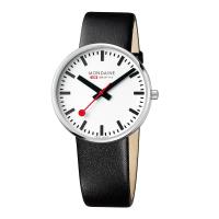 MONDAINE 瑞士國鐵 Giant BackLight巨人夜光腕錶 – 42mm/黑白經典 4211BLB