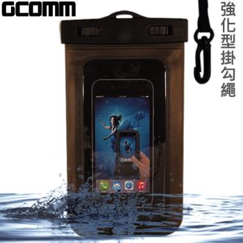 GCOMM IPX8 雙扣鎖高規格手機防水袋 5.7吋以下通用 清透黑
