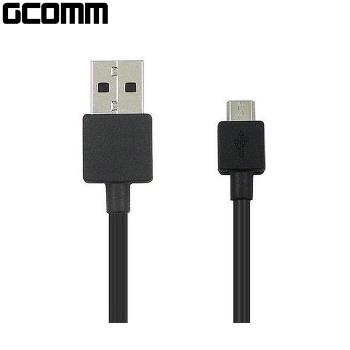 GCOMM MicroUSB to USB 1公尺 充電傳輸線 經典黑