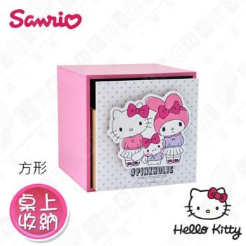 Hello Kitty Pinkholic桌上收納單抽盒-正版授權台灣製
