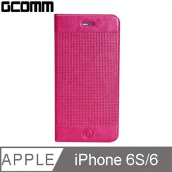 GCOMM iPhone 6S/6 Embossed Dots 時尚圓點超纖皮套 嫩桃紅