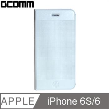 GCOMM iPhone 6S/6 Embossed Dots 時尚圓點超纖皮套 時尚白