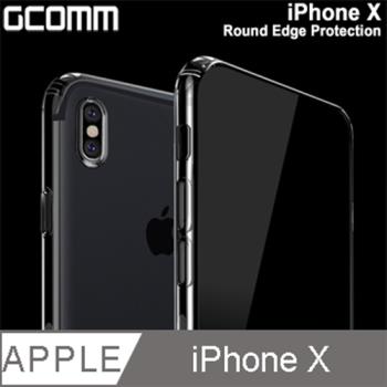 GCOMM iPhone X 清透圓角防滑邊保護殼 清透明 Round Edge Protection