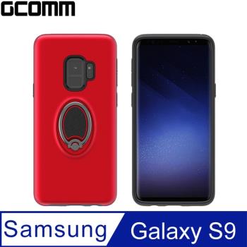 GCOMM Samsung Galaxy S9 磁吸金屬指環支架保護殼 午夜紅 MagRing